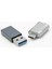 Type-C To Usb-A 3.0 ve USB 3.2 To Type-C Dönüştürücü 2'si 1 Arada Gri 3