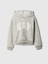 Kız Çocuk Gri  Logo Relaxed Fleece Sweatshirt 1