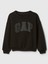Erkek Bebek Siyah Logo Relaxed Fleece Sweatshirt 1