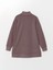 Lcw Modest mat Mürdüm Dik Yaka Oversize Kadın Sweatshirt Tunik 3
