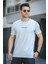 Ft Dont Limit Baskılı Waffle Bisiklet Yaka Likralı Slim Fit Erkek Tshirt 1