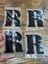 4 Adet Ütü İle Yapışan R Harfi Transfer Baskı Arma Harf 6 x 4 cm 1