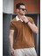 Ht 945061 Slim Fit Likralı Kısa Patlı Apaç Yaka Erkek Tshirt 3
