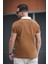 Ht 945061 Slim Fit Likralı Kısa Patlı Apaç Yaka Erkek Tshirt 4
