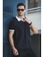 Ht 945061 Slim Fit Likralı Kısa Patlı Apaç Yaka Erkek Tshirt 2