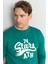 Çetinkaya Mentality 3476 Bisiklet Yaka 3 Iplik Şardonlu Zümrüt Sweatshirt 3