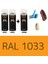 2 Adet Sprey + 1 Adet Vernik Dahliya Sarı RAL-1033 Sprey Boya Seti 400 Ml+Zımpara+Kağıt Bant+Eldiven 1
