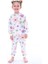 Pamuk Çiçek Desenli Uzun Kollu Kız Çocuk Pijama Takımı (3,4,5,6,7,8 Yaş) 1