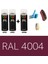 2 Adet Sprey + 1 Adet Vernik Bordo Mor RAL-4004 Sprey Boya Seti 400 Ml+Zımpara+Kağıtbant+Eldiven 1