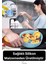 Isıya Dayanıklı Esnek Yıkanılabilir Yapışmaz Silikon Fırın ve Airfryer Yuvarlak Model Pişirme Matı 5