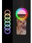 Rgb LED Mandallı Telefon Bilgisayar Tablet Uyumlu Selfie Işığı Aydınlatma Telefon Aparatı Ring Light 2