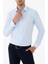 Slim Fit Pamuk Saten Erkek Gömlek 1