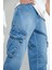 Fierello Kargo Cepli Bol Kesim Baggy Fit Kot Pantolon Jeans 2