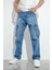 Fierello Kargo Cepli Bol Kesim Baggy Fit Kot Pantolon Jeans 5