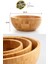 Özel Üretim 20 cm Bambu Kase Doğal Sağlıklı Makarna Salata Meyve Yemek Tabağı Servis Ahşap Çerezlik 2