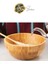 Özel Üretim 20 cm Bambu Kase Doğal Sağlıklı Makarna Salata Meyve Yemek Tabağı Servis Ahşap Çerezlik 5