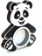 Siyah Panda Ahşap Dekoratif Kumbara 27 cm 2