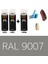 2 Adet Sprey + 1 Adet Vernik Alüminyum Gri RAL-9007 Sprey Boya Seti 400 Ml+Zımpara+Kağıtbant+Eldiven 1