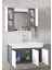 Estella 100 cm Mdf-Aynalı Seramik Lavabolu Banyo Dolabı Takımı Seti**hazır Kurulu 3