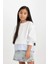 Kız Çocuk Relax Fit Bisiklet Yaka Etek Ucu Detaylı Sweatshirt D0703A824AU 3