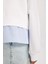 Kız Çocuk Relax Fit Bisiklet Yaka Etek Ucu Detaylı Sweatshirt D0703A824AU 5
