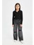 Kız Çocuk Cropped Fit Polo Yaka Basic Düz Fitilli Kaşkorse Uzun Kollu Tişört D3367A824AU 2
