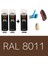 2 Adet Sprey + 1 Adet Vernik Fındık Kahve RAL-8011 Sprey Boya Seti 400 Ml+Zımpara+Kağıtbant+Eldiven 1