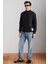 Valencıa Erkek Pamuk-Polyester Siyah Sweatshirt 2