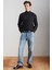 Valencıa Erkek Pamuk-Polyester Siyah Sweatshirt 5