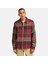 Sherpa Lined Plaid Erkek Klasik Yaka Gömlek 1
