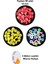 90 Adet 10 mm Polimer Kil Fimo Boncuk Takı Bileklik + 5 Metre Misina Hediye - Smile - Nazar - Love 1