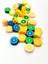 90 Adet 10 mm Polimer Kil Fimo Boncuk Takı Bileklik + 5 Metre Misina Hediye - Yin Yang - Yin Yang - Limon 4