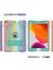 iPad 10.2 (2019 2020 2021) kuşağı Tamlı Düşmeye Pc stand Rainbow 001 ile Silikon Hibrit Tablet Kılıfı (Yurt Dışından) 4