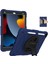 iPad 10.2 (2019 2020 2021) Standlı Silikon Pc El Kayışlı kalem Tutuculu Sağlam Lacivert Tablet Kılıfı (Yurt Dışından) 1