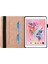 Çizilmeye Dayanıklı Eşkenar Dörtgen Desenli Otomatik Emilmiş Deri Koruyucu Kart Yuvası iPad iPad Air 2 Rose Gold Tablet Kılıfı (Yurt Dışından) 5