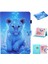 Desenli Deri Kart Tutucu Standı iPad iPad 9.7 Inç (2017) (2018) LITTLE Tiger Tablet Kılıfı (Yurt Dışından) 1