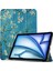 iPad Air 11 (2024) Üç Katlı Stand Desenli Otomatik Uyandırma uyku Kayısı Çiçeği Tablet Kılıfı (Yurt Dışından) 1