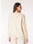 V Yaka Oversize Düz Ekru Kazak Kadın FC4WL-KZK0164 5