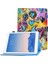 iPad Air (2013) AIR 2 Pu Deri Dikiş Desen Baskı Standı ile Kart Tutucu Aşk Kalpler Tablet Kılıfı (Yurt Dışından) 1