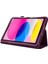 Litchi Doku Pu Deri iPad 10.9 (2022) Katlanabilir Stand Otomatik Uyandırma uyku Koruyucu Tablet Kılıfı (Yurt Dışından) 2
