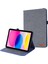 iPad 10.9 (2022) Kumaş Doku Tam Vücut Koruma Pu Deri Kart Tutucu Folio Standı Tablet Kılıfı (Yurt Dışından) 1