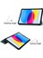 iPad 10.9 (2022) Üç Katlı Stand Desen Baskı Düşme Önleyici Aşınma Önleyici Folyo Flip Pu Deri Kayısı Çiçeği Tablet Kılıfı (Yurt Dışından) 3