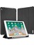 Kumaş Dokusu Üç Katlı Stand Pu Deri Akıllı ve iPad Air (2019) PRO(2017) Kalem Tutucu Tablet Kılıfı (Yurt Dışından) 1