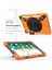 360° Dönebilen Ayaklı Pc iPad 9 7 Inç (2018) Kullanışlı Kayışlı Silikon Combo Turuncu Tablet Kılıfı (Yurt Dışından) 3