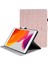 iPad 10.2 Koruyucu (2019 2020 2021) Pu Deri Izgaralar Desenli Standlı Tablet Kılıfı (Yurt Dışından) 1
