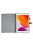 iPad 10.2 Koruyucu (2019 2020 2021) Pu Deri Izgaralar Desenli Standlı Tablet Kılıfı (Yurt Dışından) 2