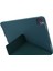 iPad Pro 11 (2024) Origami Standı Pu Deri Otomatik Uyku uyandırma Gece Yarısı i ile Silikon Tablet Kılıfı (Yurt Dışından) 4
