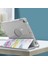 Desen Baskı Üç Katlı Stand Pu Deri Tpu Arka Panel iPad 10.2 (2019 2020 2021) ÇIÇEK RENKLI Tablet Kılıfı (Yurt Dışından) 5