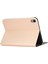 Çizilmez Düz Renk Pu Deri Koruyucu Folyo Apple iPad Mini (2021) MINI 6 Gold Tablet Kılıfı (Yurt Dışından) 4