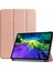 iPad Pro 11 Inç (2022 2021 2020 2018) Otomatik Uyku uyandırma Özellikli Pu Deri Sağlam Üç Katlı Stand Sert Arka Tablet Kılıfı (Yurt Dışından) 1
